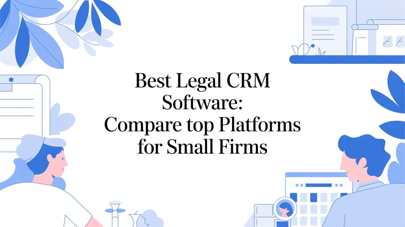 The Best Legal CRM Software for Small Firms (That Actually Converts)