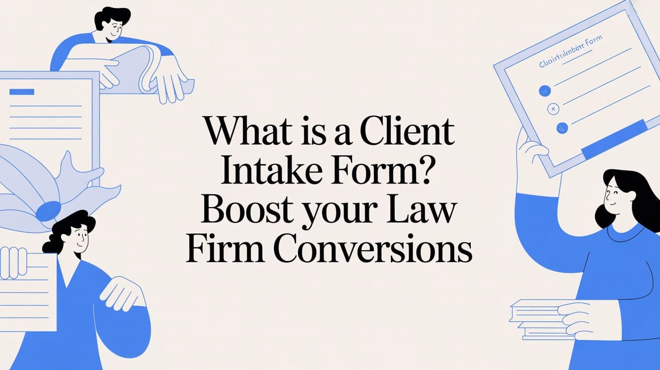 What Is a Client Intake Form? A Small Firm's Guide to Faster Conversions